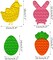 4 Pack Easter Fidget Sensory Pop Toys for Kids Boys Girls Toddlers Easter Basket Stuffers Stress Relief Gifts Party Favors